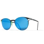 BLACK FIN BF717 C469 (GUNMETAL/GREEN) BLUE MIRRORED